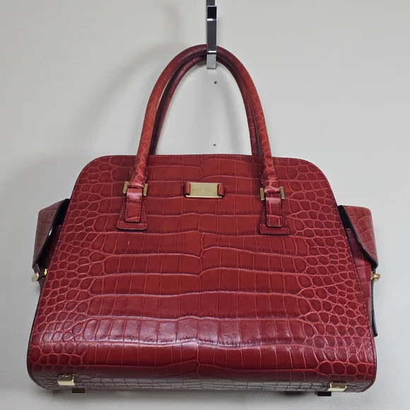 Michael Kors Crimson Crocodile Satchel - Picture 5 of 15